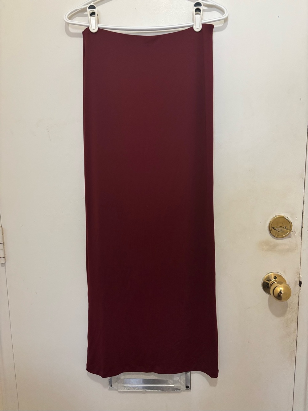 Anko Luxe Maxi Skirt Size 12 Cran Juice Burgundy | New With Tags
